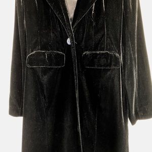 fransa Jackets & Coats | Black Velvet Coat By Fransa | Poshmark